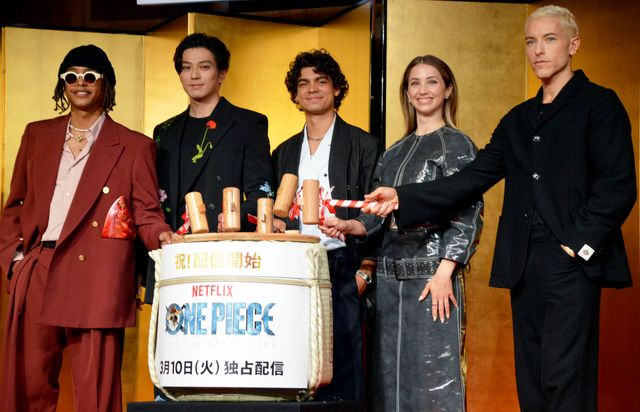 麦わらの一味、みんなでチョッパーをエスコート！実写版「ONE PIECE」シーズン2来日記者会見（2枚目）