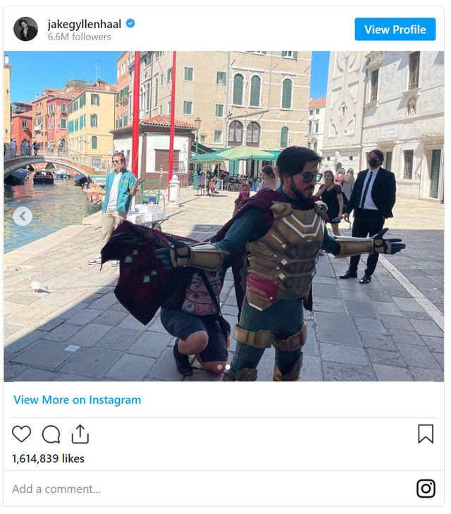 ベネチアでミステリオに遭遇したジェイク・ギレンホール（2枚目）