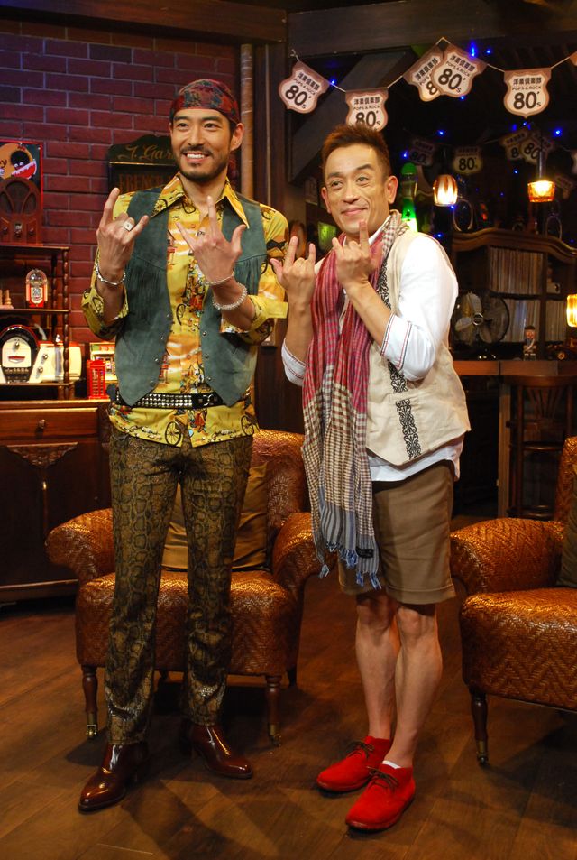 高嶋政宏とクリス松村が登場！「洋楽倶楽部80's 2012サマースペシャル」取材会フォトギャラリー（6枚目）