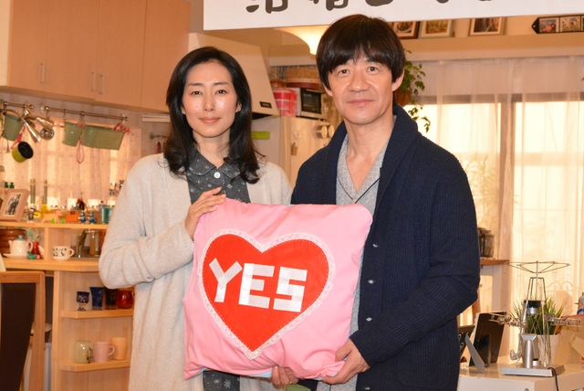 NHKプレミアムドラマ「ボクの妻と結婚してください。」取材会で撮影の裏話が繰り広げた木村多江（左）、内村光良