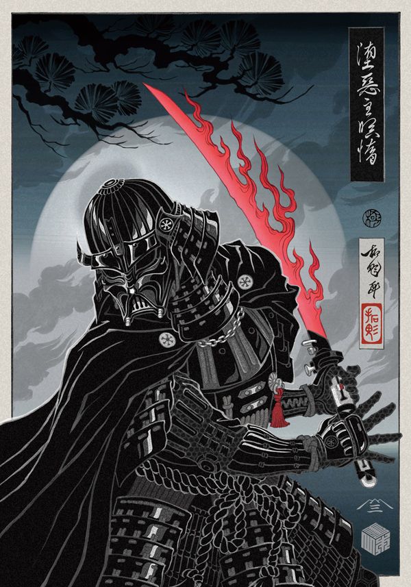 【未開封】スターウォーズ SWCJ 2025 公式 色紙 ダースベイダー 浮世絵 ダース・ベイダーたちを日本風に再解釈!「スター・ウォーズ