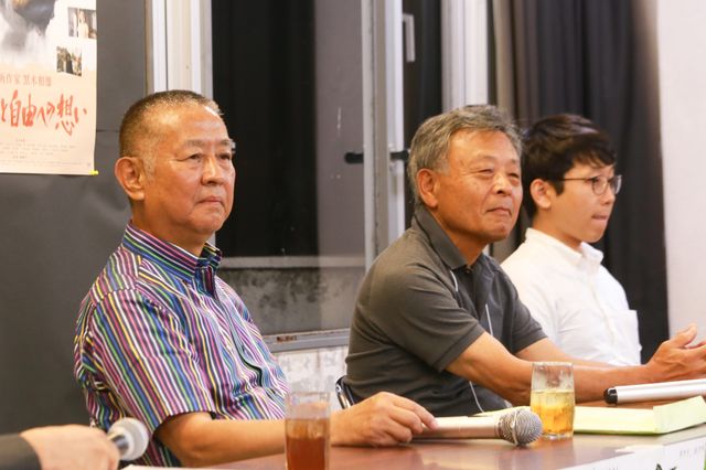 黒木和雄監督との思い出を語った後藤幸一監督、撮影監督の高間賢治、岩村修プロデューサー