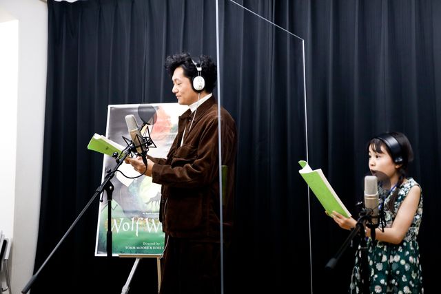 井浦新・新津ちせ・池下リリコ『ウルフウォーカー』公開アフレコ（11枚目）