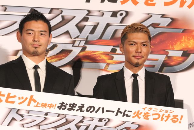 ラグビー・五郎丸歩選手、芸能イベント初登場！映画『トランスポーター　イグニション』イベントギャラリー（4枚目）