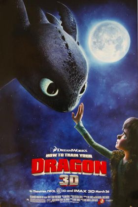 画像は映画『ヒックとドラゴン』第1弾のポスター