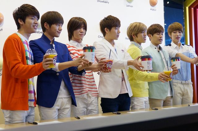 INFINITE、Natuur POP専属モデルファンミーティング「INFINITEアイスクリーム甘い」＜韓国JPICTURES＞：フォトギャラリー