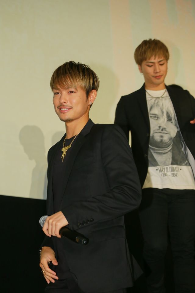 TAKAHIRO「家族以上にずっと登坂と毎日過ごした」『HiGH&LOW』初日舞台あいさつフォトギャラリー（2枚目）