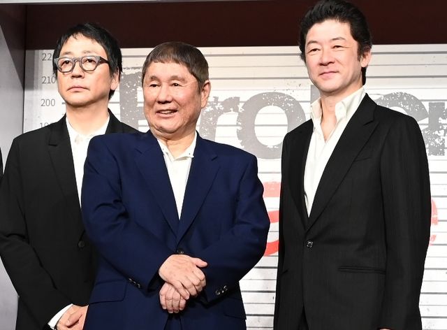『Broken Rage』配信記念記者会見に出席した大森南朋、北野武監督、浅野忠信