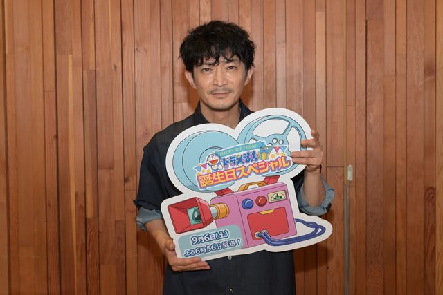 「気合いを入れて参加しました」津田健次郎「ドラえもん」アフレコでの様子（2枚目）