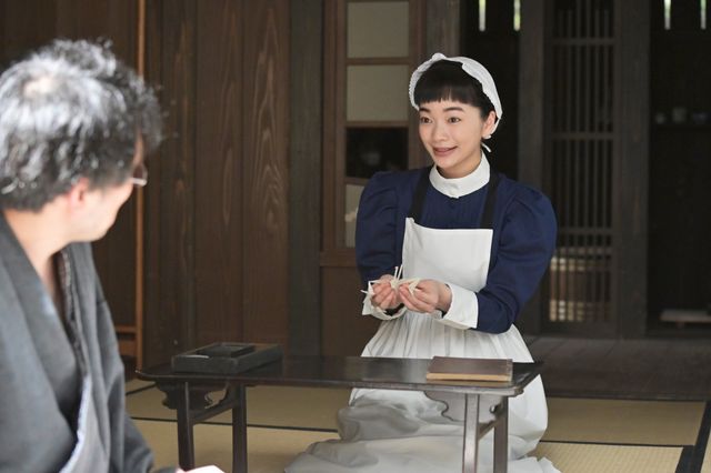 【画像8枚】朝ドラ「風、薫る」シマケン（佐野晶哉）が宗一（上杉柊平）と安（早坂美海）を引き合わせて…第44回場面写真（7枚目）
