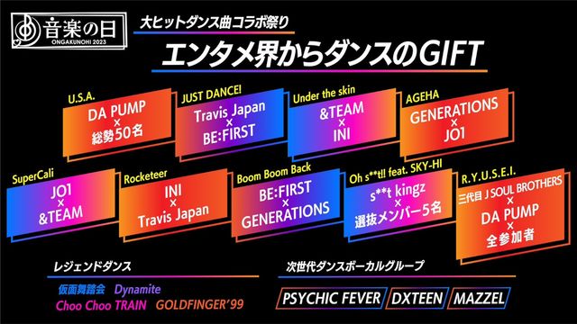 「音楽の日2023」コラボ企画「エンタメ界からダンスのGIFT」＆「東京ディズニーリゾート(R）スペシャルパフォーマンス」：フォトギャラリー