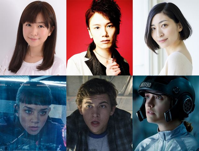 本職の声優陣が集結！　（上段左から）茅野愛衣、KENN、坂本真綾と吹替するキャラクターたち