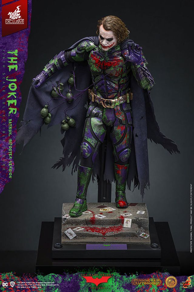 ホットトイズ　『ダークナイト』　ジョーカー（バットマン・インポスター版） HOTTOYS 『ダークナイト』ジョーカー（バットマン・インポスター