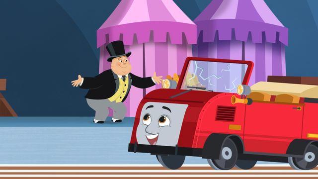 『映画　きかんしゃトーマス　いっしょに歌おう！ドレミファ♪ソドー島』イモトアヤコアフレコ映像＆木村佳乃との2ショット（6枚目）