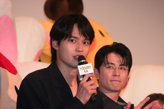 松田元太＆水上恒司＆高石あかり、らいおんくんたちに囲まれ笑顔！『たべっ子どうぶつ THE MOVIE』完成披露試写会（2枚目）