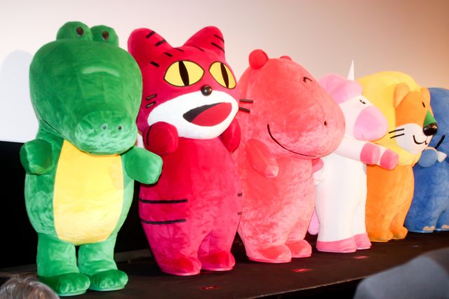 松田元太＆水上恒司＆高石あかり、らいおんくんたちに囲まれ笑顔！『たべっ子どうぶつ THE MOVIE』完成披露試写会（13枚目）