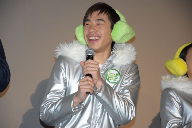 ドラえもん大好き芸人の高橋茂雄とスネ夫＆ジャイアン『映画ドラえもん　のび太の南極カチコチ大冒険』初日舞台あいさつフォトギャラリー（8枚目）