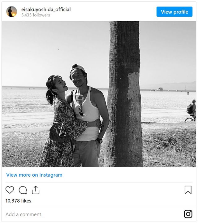 吉田栄作＆内山理名、ラブラブ2ショット公開！結婚を発表（2枚目）