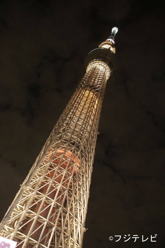 スカイツリーが「失恋ショコラティエ」色にライトアップ！写真ギャラリー：フォトギャラリー