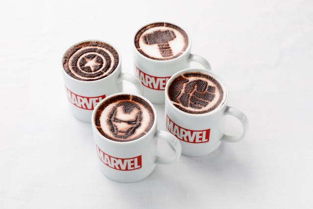 マーベルヒーローがラテアートに!スパイダーマンがサラダに!メニュー全10種:フォトギャラリー