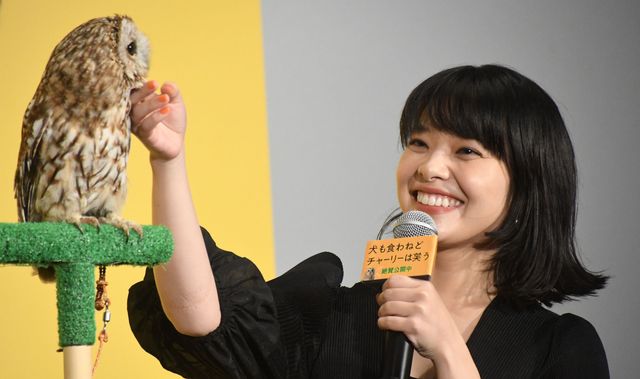 香取慎吾、フクロウと一緒に登場！『犬も食わねどチャーリーは笑う』公開記念舞台あいさつ（8枚目）
