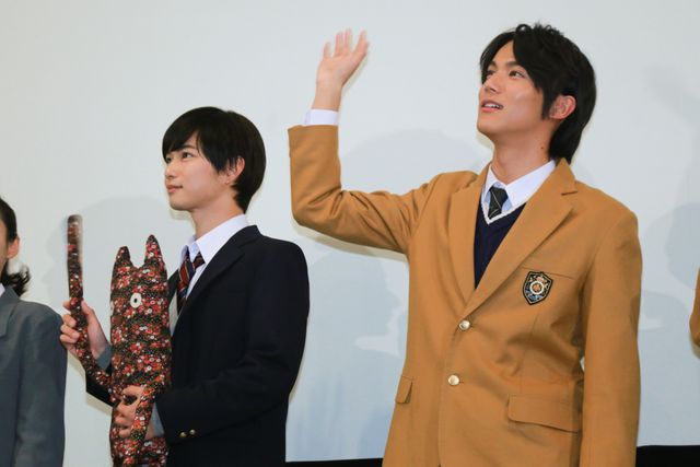 普段、キャーッと言われることない？千葉雄大＆中川大志ら『通学シリーズ　通学途中』初日舞台あいさつ【フォトギャラリー】：フォトギャラリー