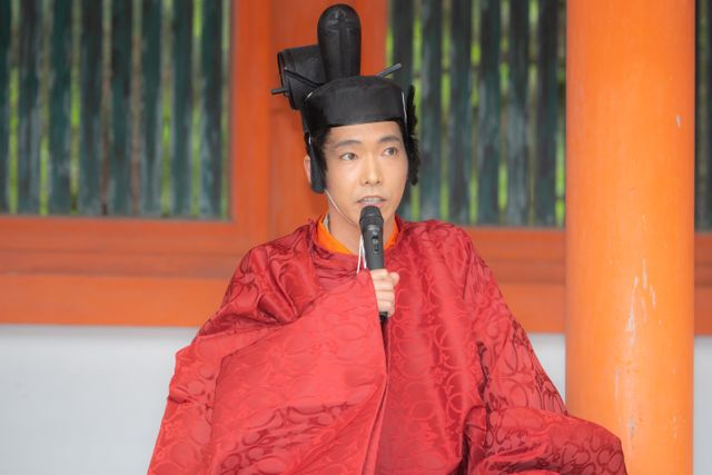 吉高由里子＆柄本佑、大河ドラマ「光る君へ」クランクイン取材会の様子（5枚目）