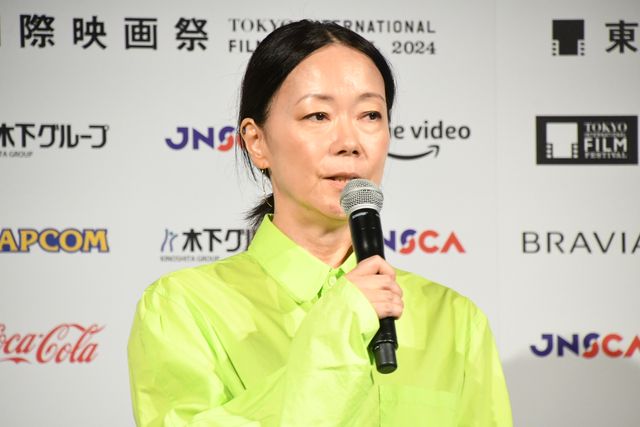 菊地凛子、胸元ざっくり大胆ドレスで魅了！「第37回東京国際映画祭」ラインナップ発表記者会見（8枚目）