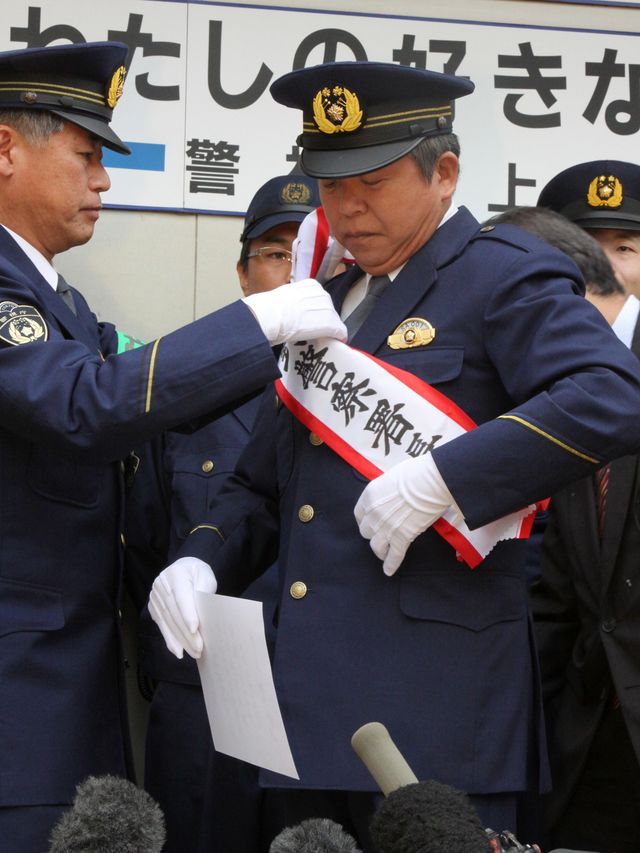 村上ショージの一日警察署長就任式フォトギャラリー（9枚目）