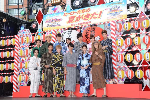ヒーローたちが浴衣で集結！『劇場版　仮面ライダーゴースト 100の眼魂とゴースト運命の瞬間』『劇場版　動物戦隊ジュウオウジャー　ドキドキ　サーカス　パニック！』イベント ギャラリー（15枚目）