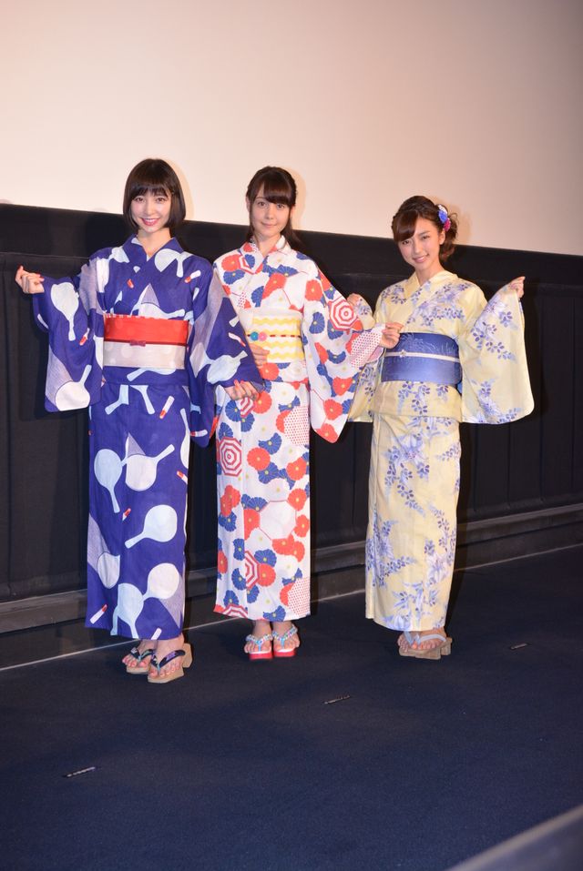 トリンドル、篠田、真野のかわいすぎる浴衣姿！『リアル鬼ごっこ』夏祭りイベント（16枚目）