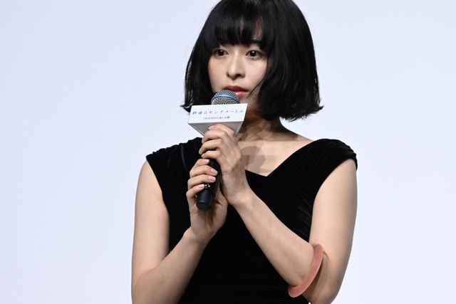 妊娠発表の高畑充希、黒ジャケット＆スカートで魅了！映画『秒速5センチメートル』完成報告会（7枚目）