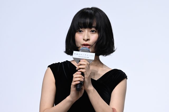 妊娠発表の高畑充希、黒ジャケット＆スカートで魅了！映画『秒速5センチメートル』完成報告会（8枚目）