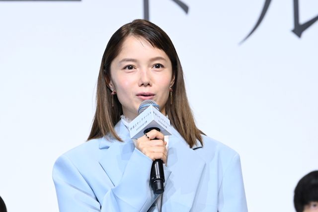 妊娠発表の高畑充希、黒ジャケット＆スカートで魅了！映画『秒速5センチメートル』完成報告会（12枚目）