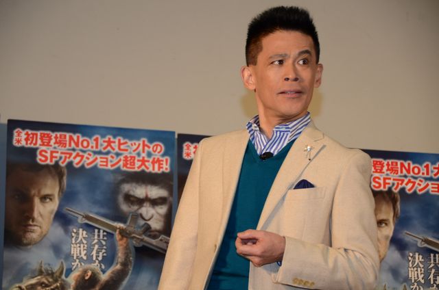 スピード感あふれる猿！柳沢慎吾も対抗!?『猿の惑星:新世紀(ライジング)』イベントフォトギャラリー（7枚目）