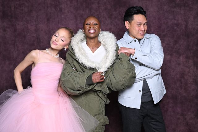 『ウィキッド　ふたりの魔女』来日時のシンシア・エリヴォ、アリアナ・グランデ、ジョン・M・チュウ監督：フォトギャラリー