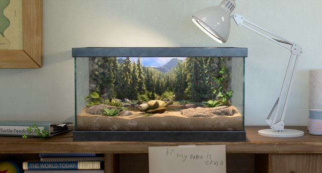 カメの名前が「クラッシュ」！日本語版では「ぼくのなまえはクラッシュ」と書いてある