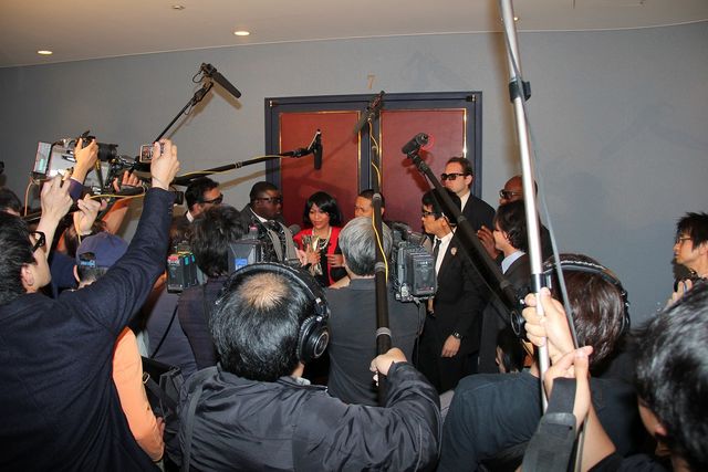 オバマ大統領、ミシェル夫人と来日？ノッチ＆赤プルが物まね！　映画『アメイジング・スパイダーマン2』公開初日イベント写真ギャラリー：フォトギャラリー