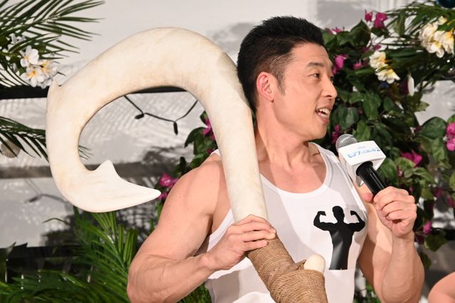 なかやまきんに君、子役と一緒にパワー！『モアナと伝説の海2』大ヒット御礼舞台あいさつ（5枚目）