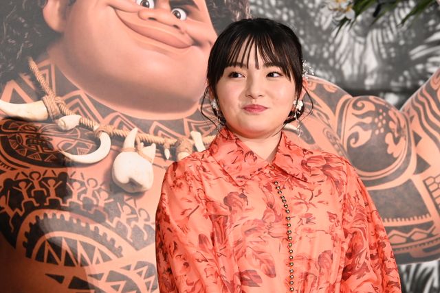 なかやまきんに君、子役と一緒にパワー！『モアナと伝説の海2』大ヒット御礼舞台あいさつ（12枚目）