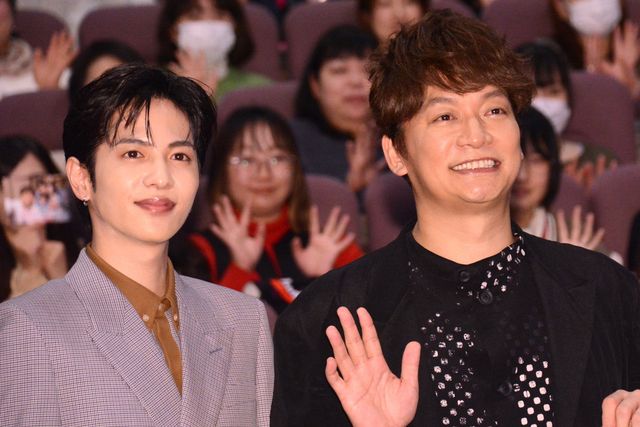 サプライズ発表も！香取慎吾、志尊淳ら木曜劇場「日本一の最低男」完成披露舞台挨拶の様子（3枚目）