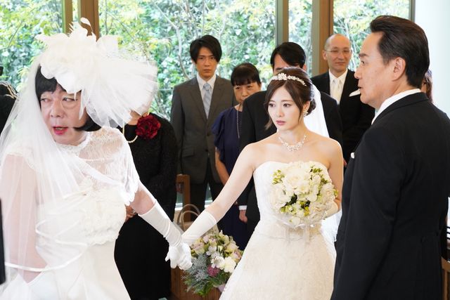 白石麻衣、ウエディングドレス姿が可愛すぎ！ドラマ「俺のスカート、どこ行った？」（2枚目）