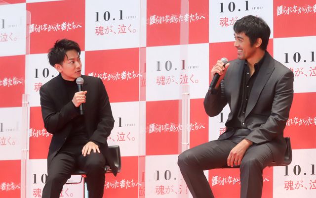 佐藤健＆林遣都、撮影で阿部寛のタフさに驚き！『護られなかった者たちへ』公開直前トークイベント（2枚目）