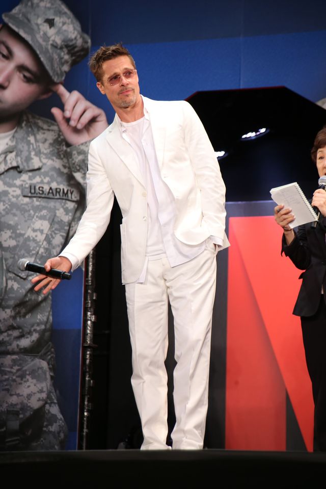 お茶目なポーズもいっぱい…！ブラピ来日『ウォー・マシーン：戦争は話術だ！』ジャパンプレミア（30枚目）