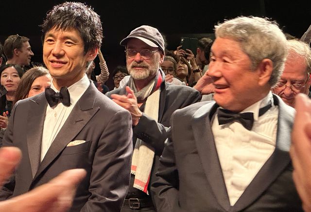 笑い合う西島秀俊＆北野武監督！カンヌ映画祭『首』公式上映の様子（7枚目）