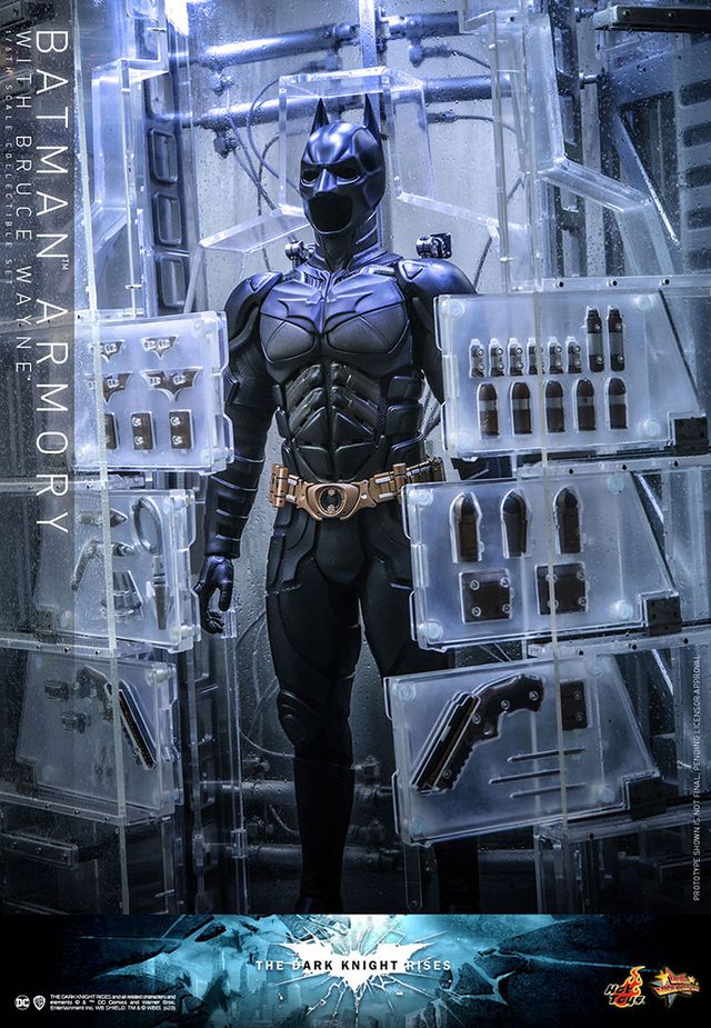ホットトイズ　ダークナイト　格納庫　ブルースウェイン ムービー・マスターピース】『ダークナイト』1/6スケール