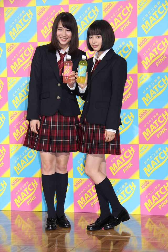 広瀬アリス＆すずが男子校にサプライズ登場！「マッチ」新CM発表会フォトギャラリー（16枚目）