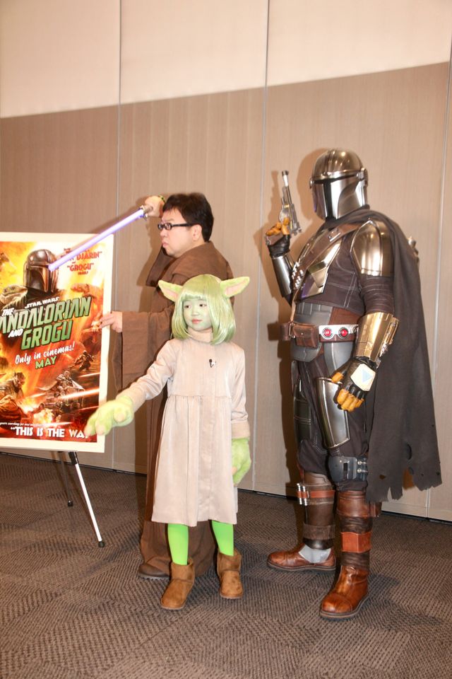 マンダロリアン、“グローグー”永尾柚乃と登場！『スター・ウォーズ／マンダロリアン・アンド・グローグー』取材会（11枚目）