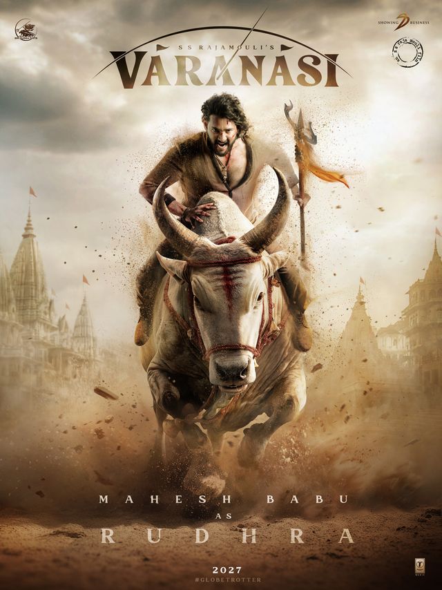 S・S・ラージャマウリ監督最新作『VARANASI』主人公＆悪役＆ヒロインのビジュアル初公開！（2枚目）