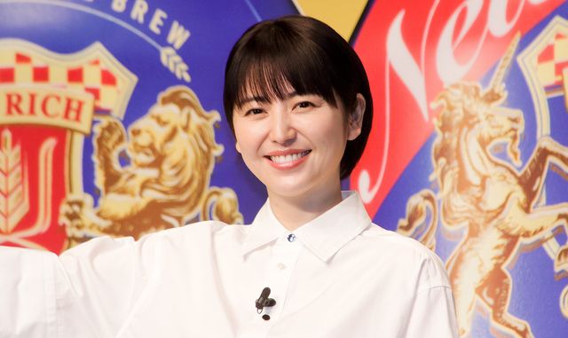 長澤まさみの笑顔！「アサヒ ザ・リッチ リニューアル新CM発表会」：フォトギャラリー